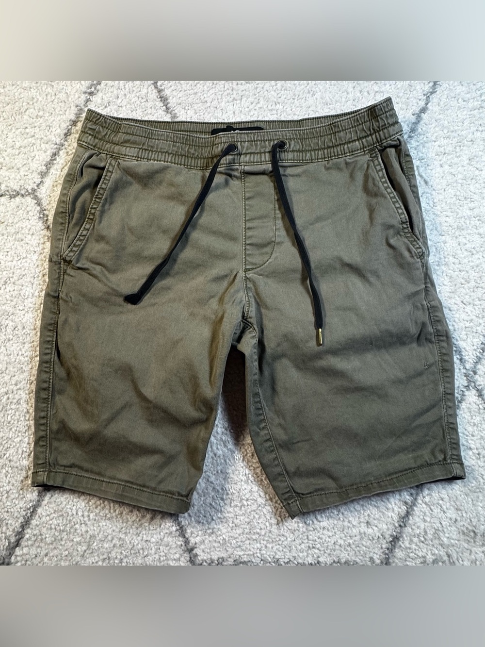 Hollister Olive Green Drawstring Cargo Shorts